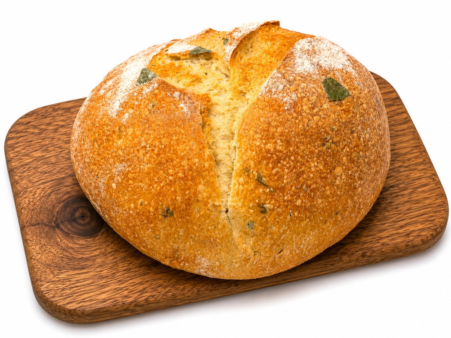 Miche au pesto et basilic